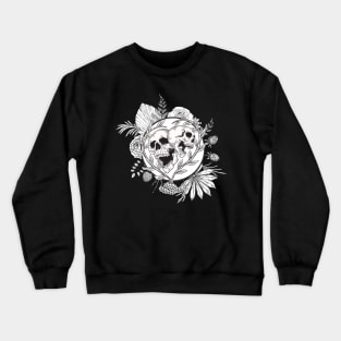 Bones And Botany Black And White Crewneck Sweatshirt